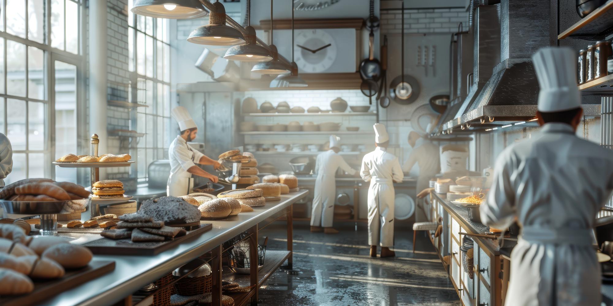 Local bakery counter collaborating with masterclass